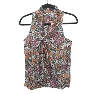 Old Navy Floral Sleeveless Button Up Shirt XS